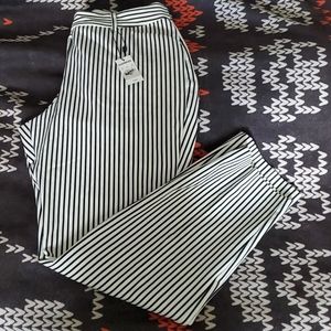 Express Publicist Black/White Stripe Dress Pants